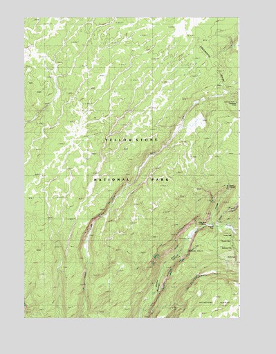 Trischman Knob, WY USGS Topographic Map