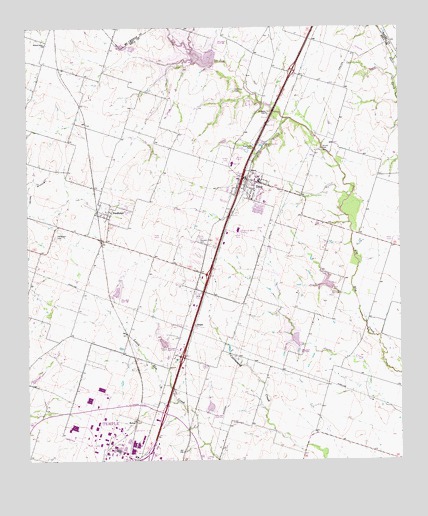 Troy, TX USGS Topographic Map