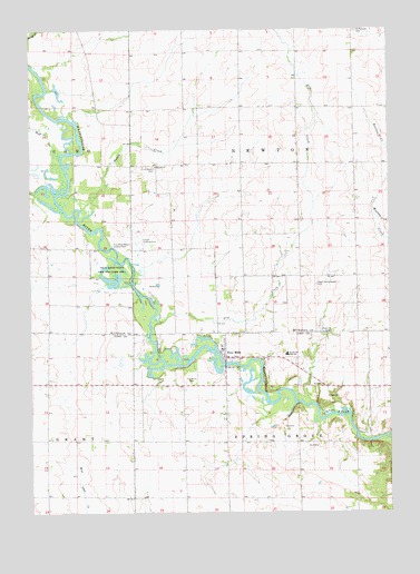 Troy Mills, IA USGS Topographic Map