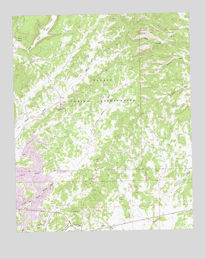 Tse Bonita School, NM USGS Topographic Map