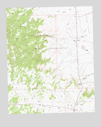 Twin Lakes, NM USGS Topographic Map