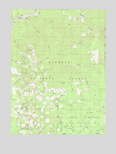 Ukonom Mountain, CA USGS Topographic Map