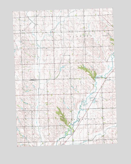 Union Center SE, IA USGS Topographic Map
