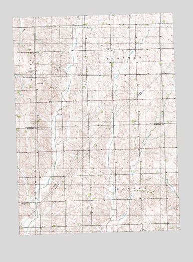 Union Center SW, IA USGS Topographic Map