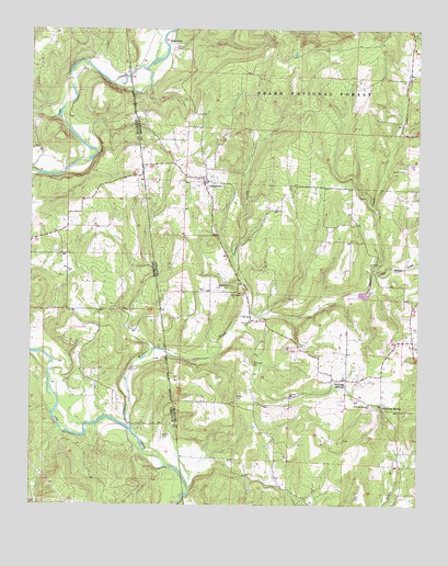 Uniontown, AR USGS Topographic Map