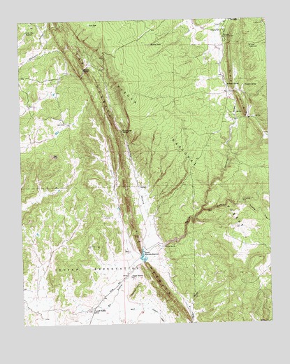 Upper Nutria, NM USGS Topographic Map