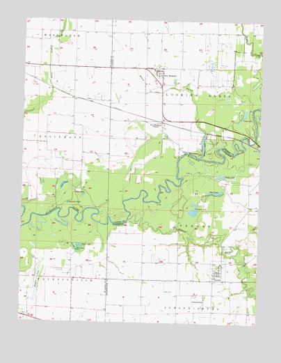 Venedy, IL USGS Topographic Map