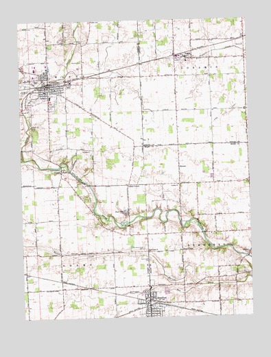 Versailles, OH USGS Topographic Map