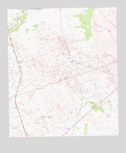 Vesrue, TX USGS Topographic Map