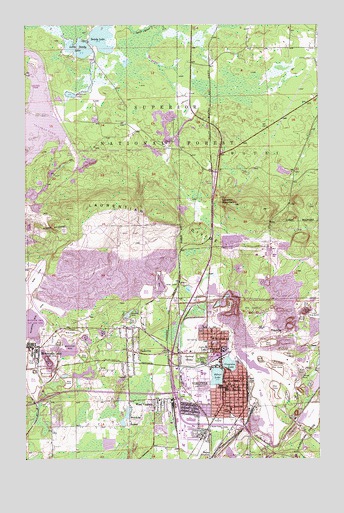 Virginia, MN USGS Topographic Map