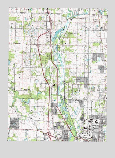 Wadsworth, IL USGS Topographic Map