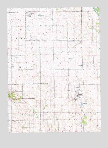 Walker, IA USGS Topographic Map