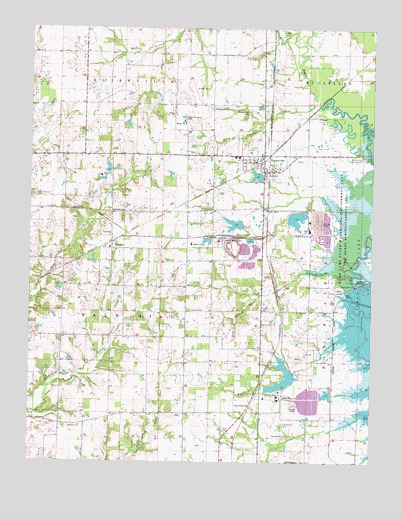Waltonville, IL USGS Topographic Map