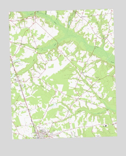 Warsaw North, NC USGS Topographic Map