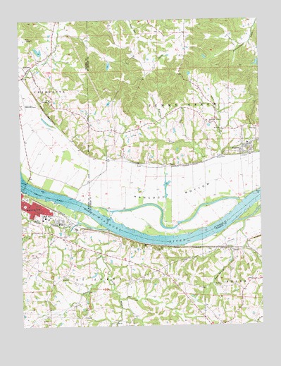Washington East, MO USGS Topographic Map
