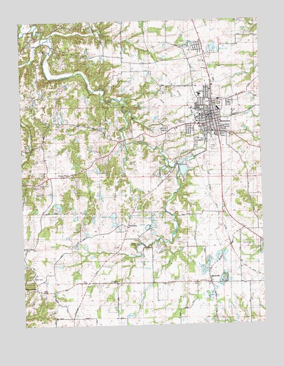 Waterloo, IL USGS Topographic Map
