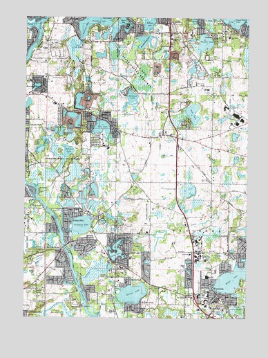 Wauconda, IL USGS Topographic Map