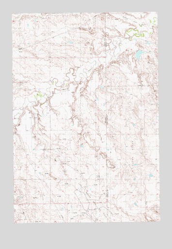 Webster NE, MT USGS Topographic Map