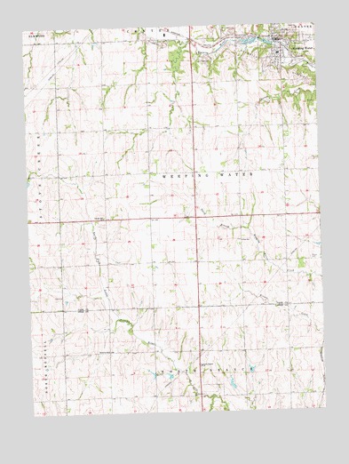 Weeping Water, NE USGS Topographic Map