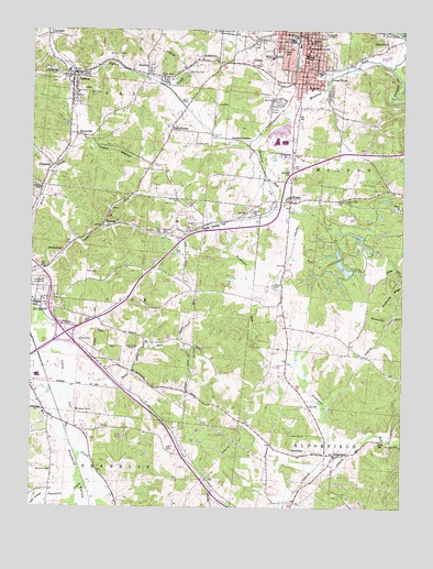 Wellston, OH USGS Topographic Map