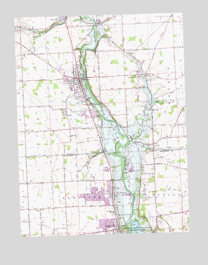 West Milton, OH USGS Topographic Map
