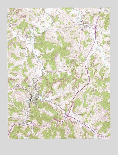 Weston, WV USGS Topographic Map