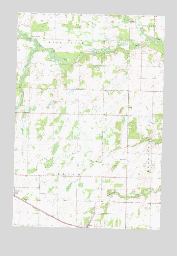 Aldrich North, MN USGS Topographic Map