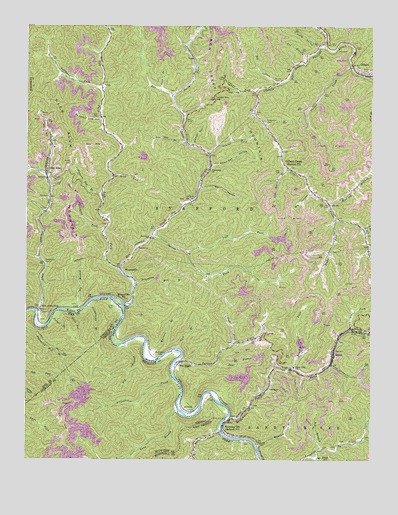 Wharncliffe, WV USGS Topographic Map
