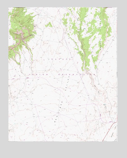 White Mesa Arch, AZ USGS Topographic Map