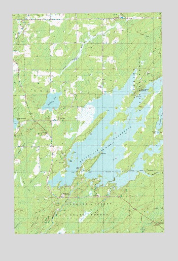 Whiteface Reservoir, MN USGS Topographic Map