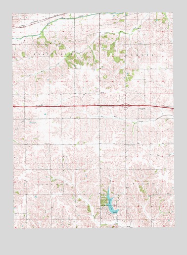 Williamsburg NW, IA USGS Topographic Map