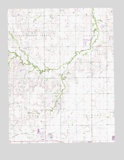 Windom NE, KS USGS Topographic Map