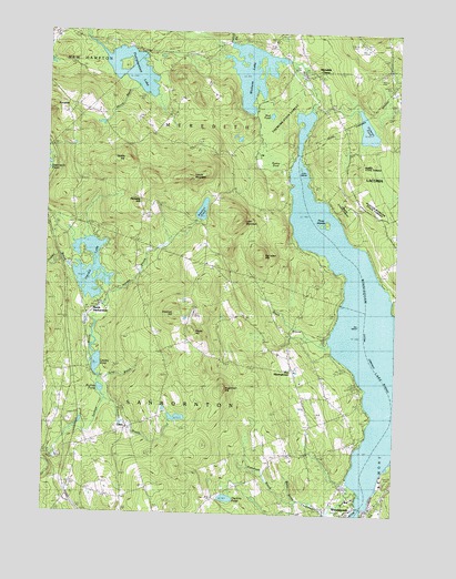 Winnisquam Lake, NH USGS Topographic Map