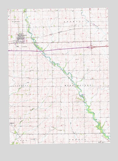 Winthrop, IA USGS Topographic Map