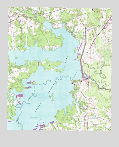 Wright Patman Lake, TX USGS Topographic Map