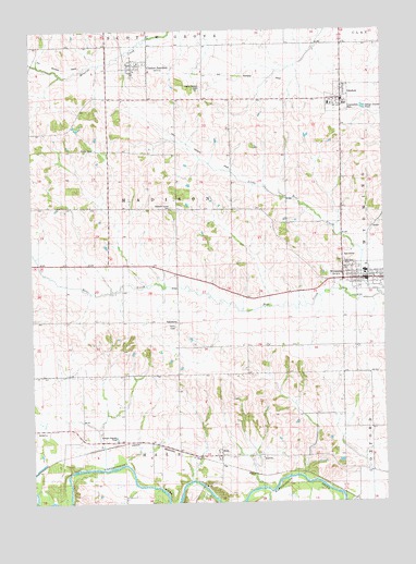 Wyoming West, IA USGS Topographic Map