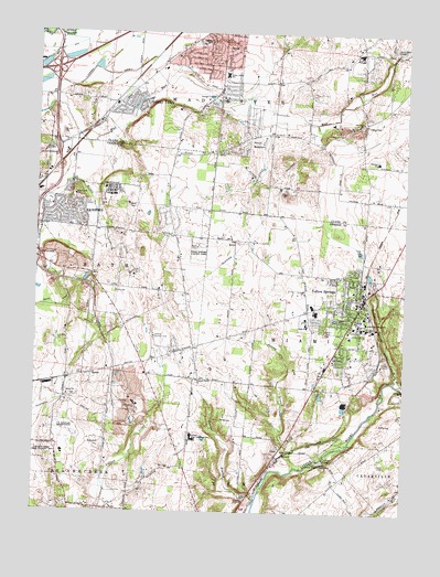 Yellow Springs, OH USGS Topographic Map