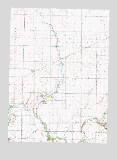 Yetter, IA USGS Topographic Map