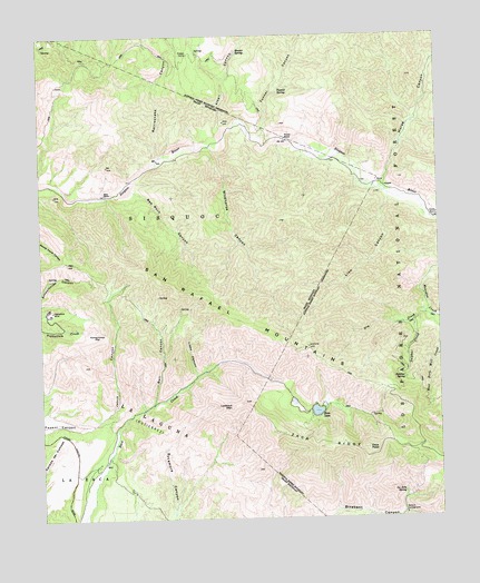 Zaca Lake, CA USGS Topographic Map