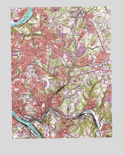 Braddock, PA USGS Topographic Map
