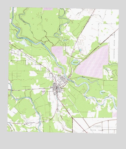 Brazoria, TX USGS Topographic Map