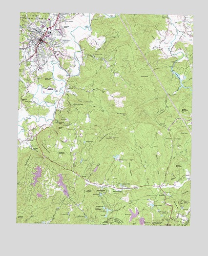 Brevard, NC USGS Topographic Map