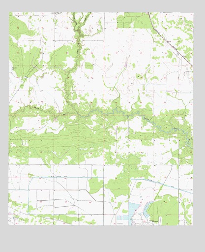 Brimstone, LA USGS Topographic Map