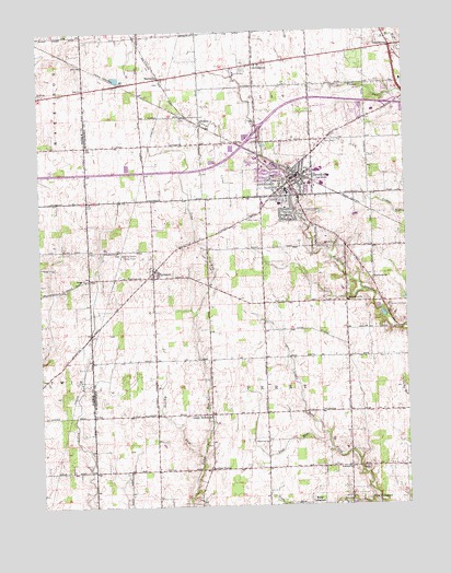 Brookville, OH USGS Topographic Map