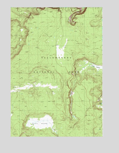 Buffalo Meadows, WY USGS Topographic Map