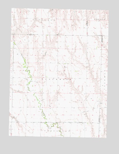 Burger Canyon SE, NE USGS Topographic Map