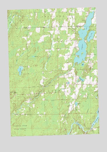 Butternut Lake, WI USGS Topographic Map