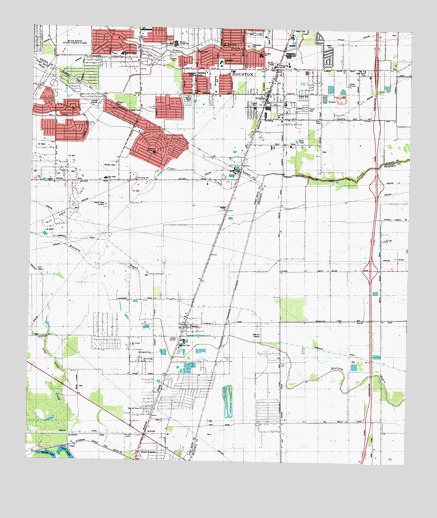 Almeda, TX USGS Topographic Map