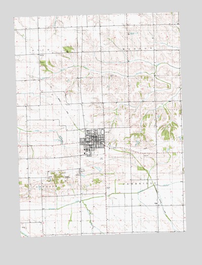 Cambridge, IL USGS Topographic Map