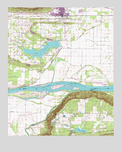 Atkins, AR USGS Topographic Map
